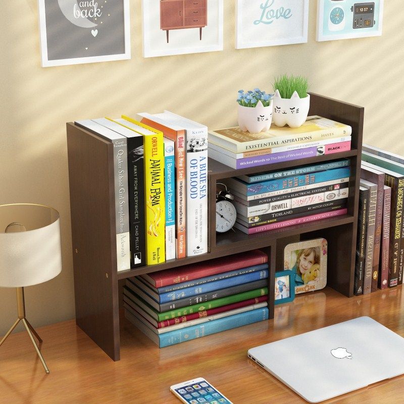 Bookshelf simple desk students' office books desktop shelf storage children's dormitory small bookcase simple and modern