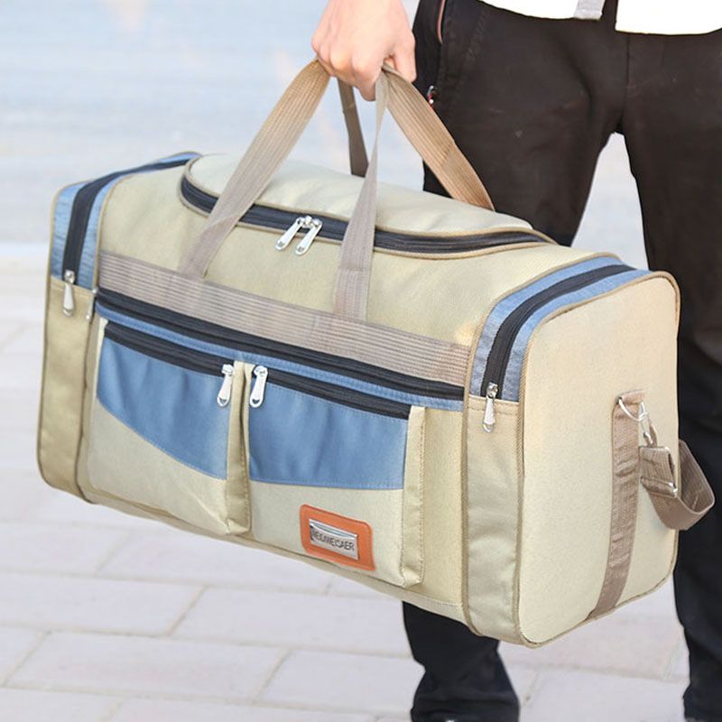 时尚大容量手提旅行包男士旅游包单肩户外背包装衣服收纳行李包