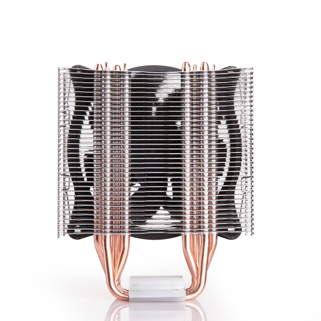 金河田 寒冰400cpu散热器4铜管led光环风扇静音温控