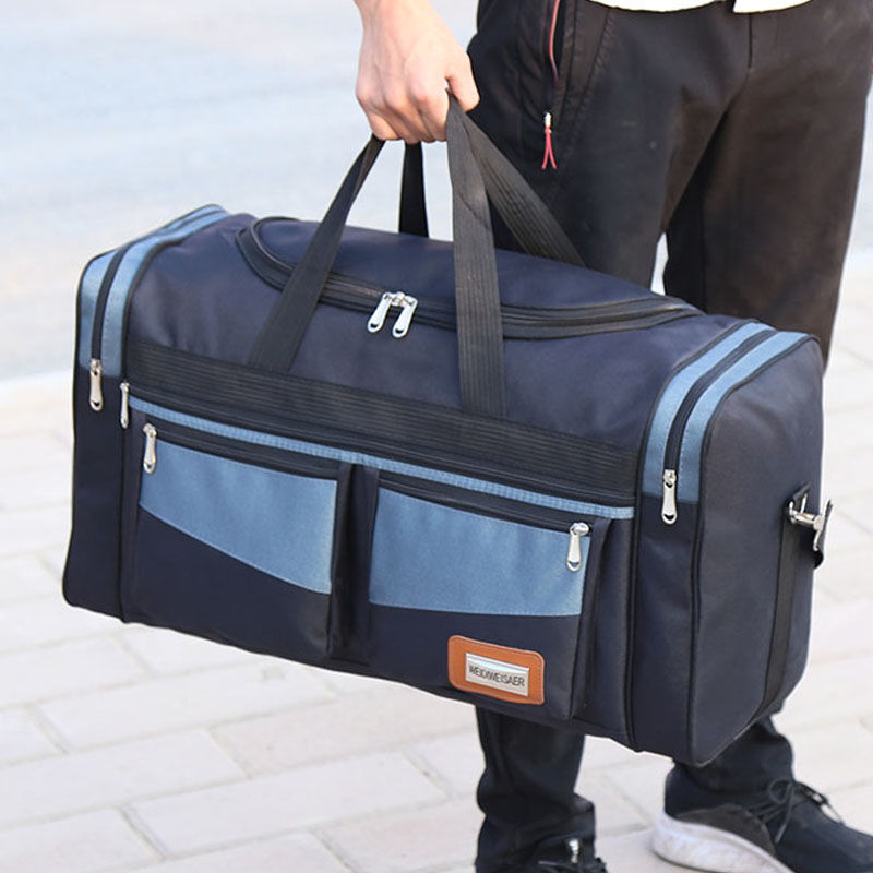时尚大容量手提旅行包男士旅游包单肩户外背包装衣服收纳行李包