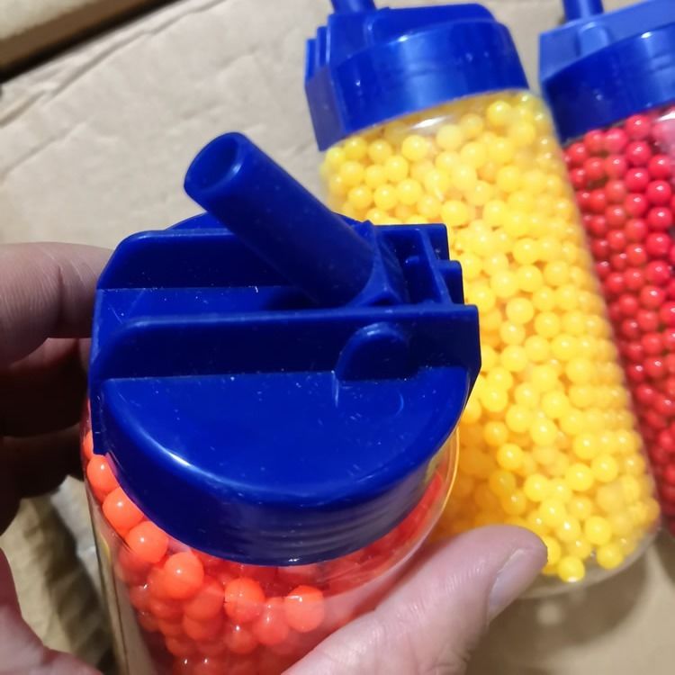 童年回忆便携老式瓶装6毫米硬弹子弹瓶子独立包装6mm塑料弹