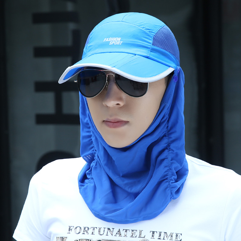 Hat male summer Korean foldable fishing sunscreen hat fashion beach sunshade anti ultraviolet sun hat female