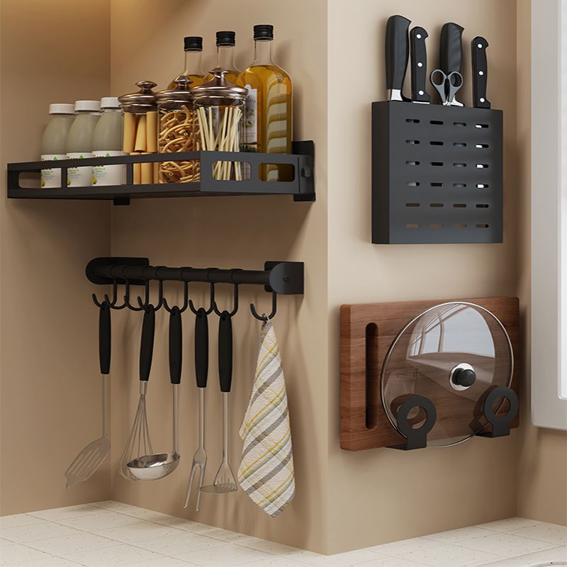 Buy Stainless Steel Kitchen Shelf Without Punching Wall Hanging