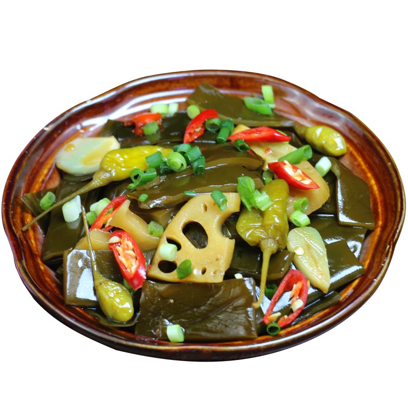 爽口海带200克香辣味开袋即食下饭菜裙带菜海白菜海带根妹咸菜樄