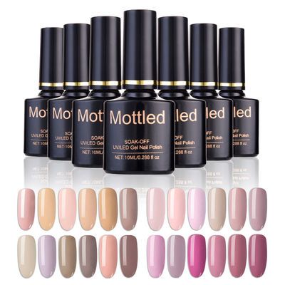 美甲甲油胶6瓶指甲油胶光疗胶芭比胶全套美甲底胶免洗封层加固胶