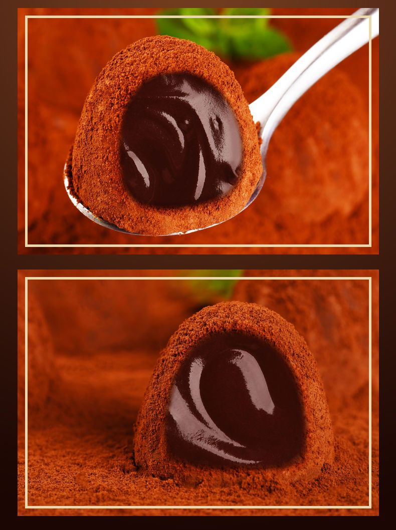 迷语纯可可脂黑松露巧克力400g零食糖果批发手工最苦巧克力大礼包