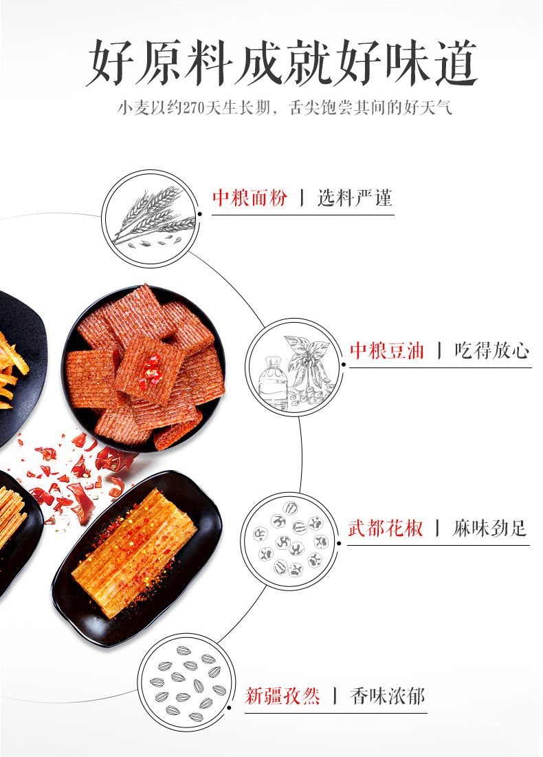 卫龙亲嘴烧辣条批发30/100/10辣片麻辣网红小零食小吃批发大礼包