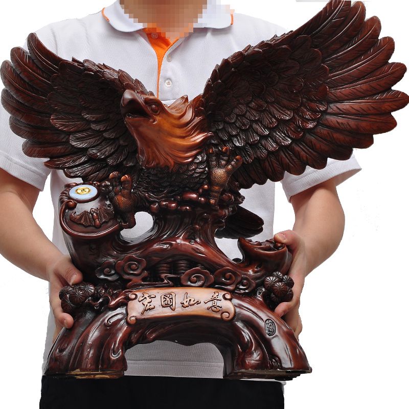 Grand display of Eagle ornaments Eagle opening business gifts living room office desk Decoration resin crafts