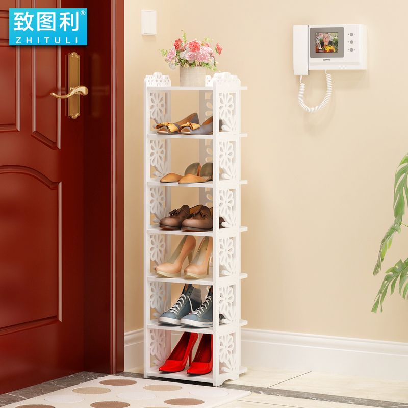 Buy Shoe Rack Simple Multi Storey Household Door Storage Rack Economic Dormitory European Style Assembly Mini Shoe Cabinet On Ezbuy Sg