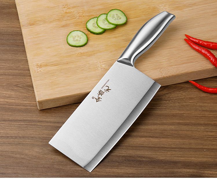 德国工艺锋利持久家用菜刀不锈钢切片刀切菜刀肉刀厨师刀厨房刀具ZZX