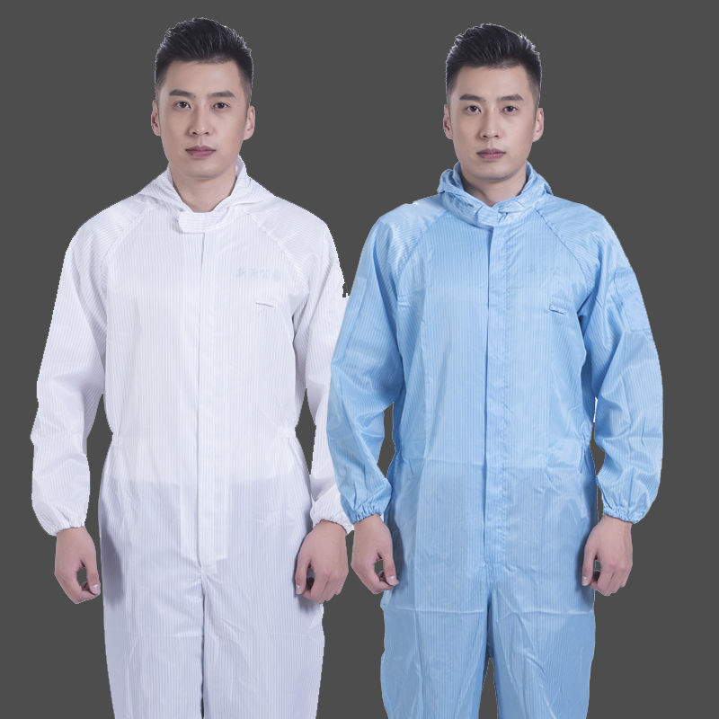 Anti static all in one suit protective clothing dust suit one piece suit with cap spray paint work clothes food factory clothes
