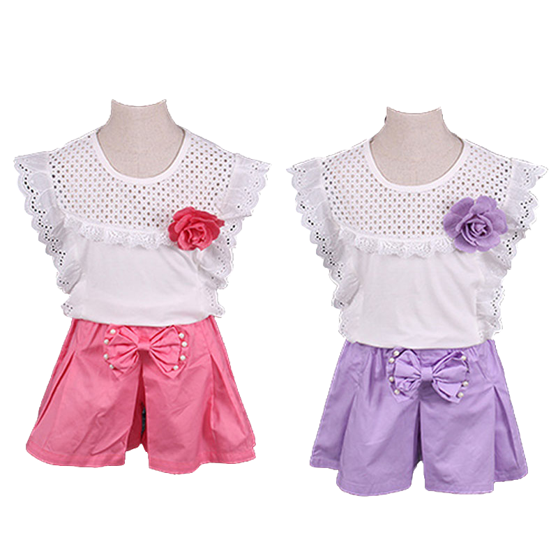 童装女童夏装套装新款夏季短袖中大童洋气时尚儿童运动两件套