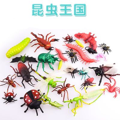 【儿童玩具】仿真昆虫玩具动物模型蜜蜂苍蝇知了蜘蛛儿童礼物