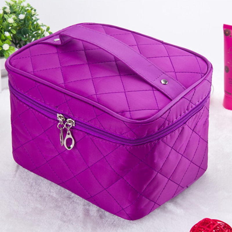 Student Korean version cosmetic bag female large-capacity waterproof storage bag portable travel large rhombic cosmetic bag 93