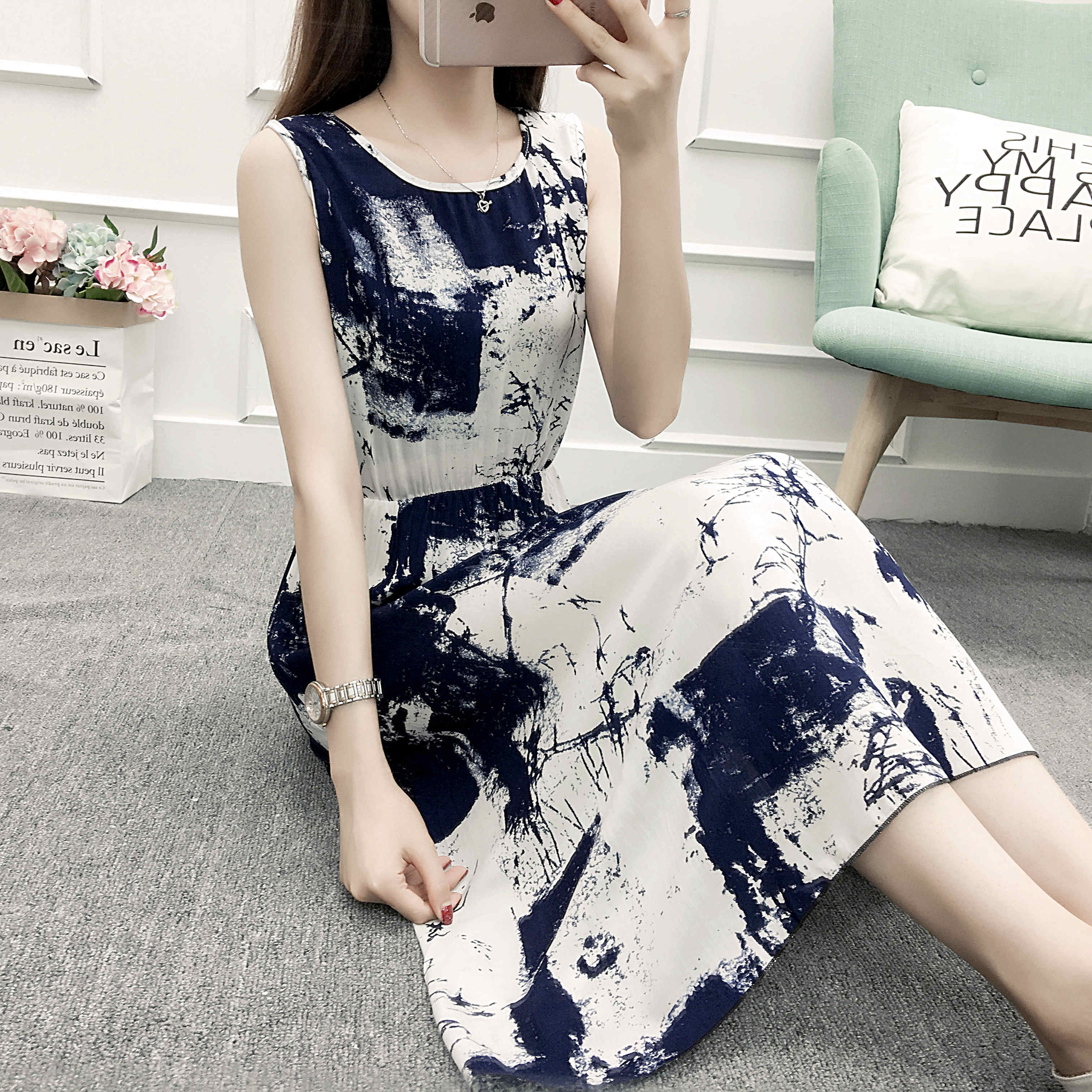 [high quality and many styles] new Chiffon Holiday Beach skirt, vest skirt, floral dress, long skirt and printed skirt