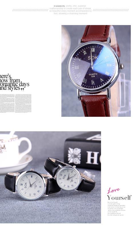 Minimalist Quartz Watch With Leather Strap For Men And Women_voghion.com