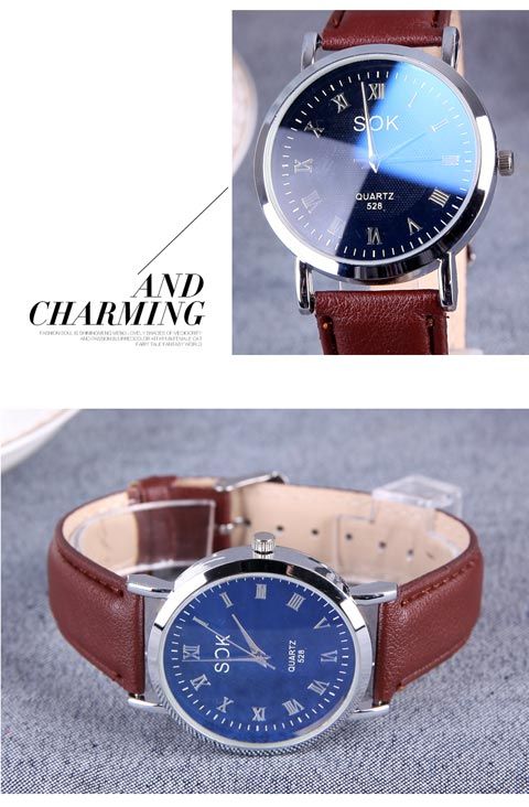Minimalist Quartz Watch With Leather Strap For Men And Women_voghion.com