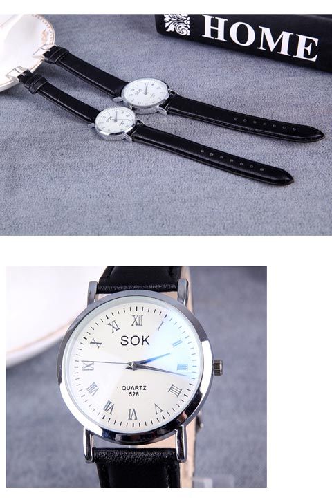 Minimalist Quartz Watch With Leather Strap For Men And Women_voghion.com