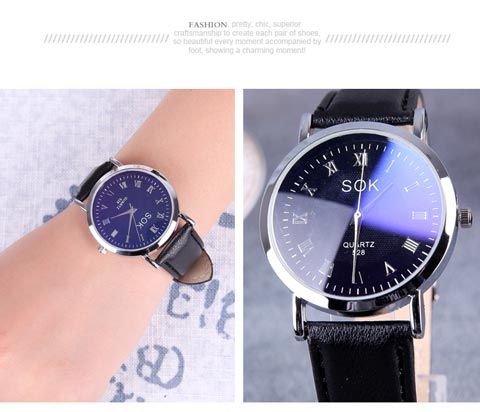 Minimalist Quartz Watch With Leather Strap For Men And Women_voghion.com