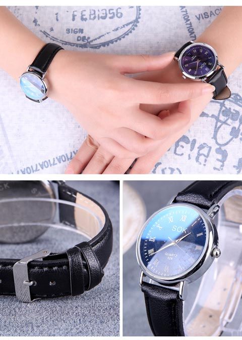 Minimalist Quartz Watch With Leather Strap For Men And Women_voghion.com