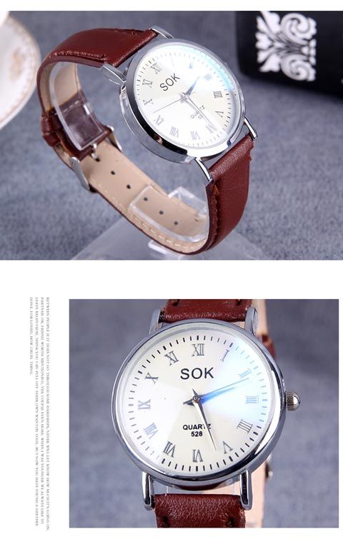 Minimalist Quartz Watch With Leather Strap For Men And Women_voghion.com