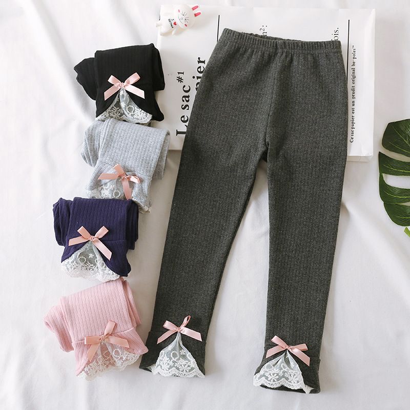 新品春季女童打底褲2019韓版女寶寶洋氣休閒褲中小童百搭修身長褲