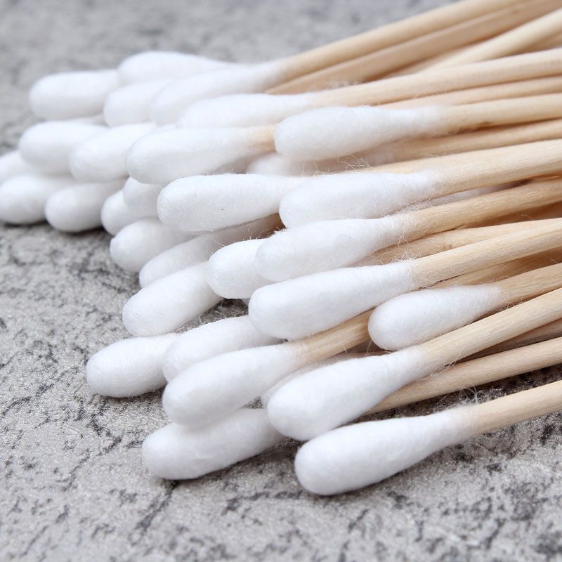 Cotton swab stick ear digging makeup medical ear digging lipstick beauty disposable student box home wholesale