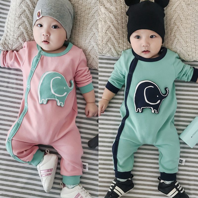 Baby one piece clothes spring and autumn newborn clothes on file