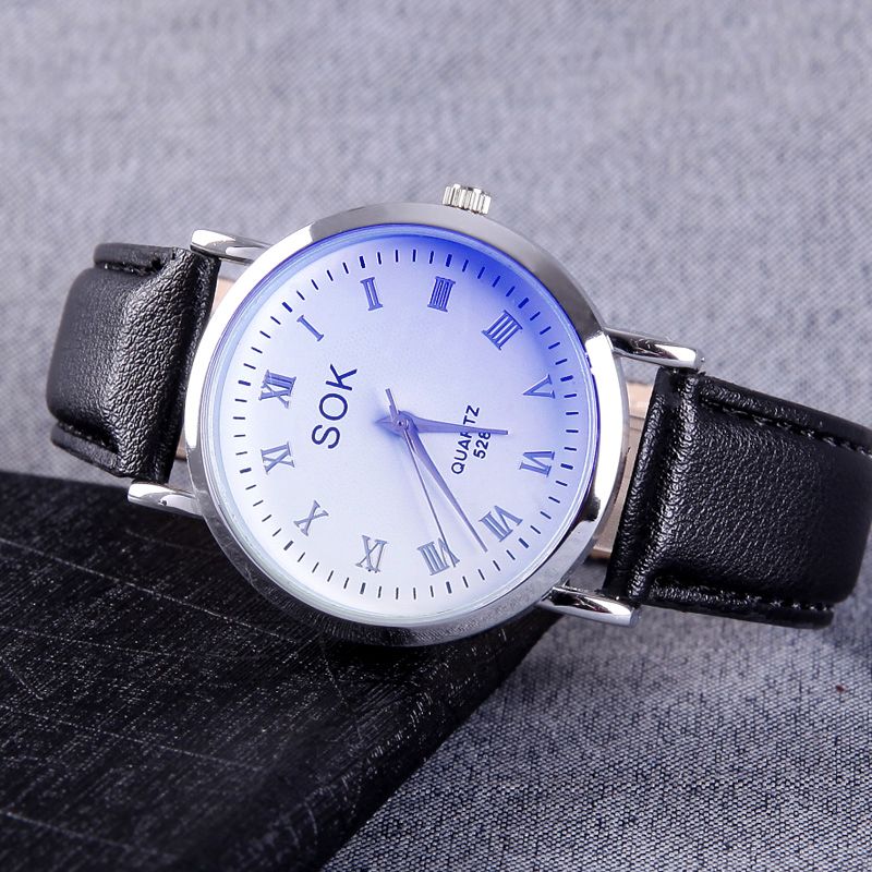 Minimalist Quartz Watch With Leather Strap For Men And Women_voghion.com