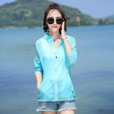 62274/【麦丝羽】2021新款防晒衣女短款宽松透气皮肤衣沙滩防晒服薄外套