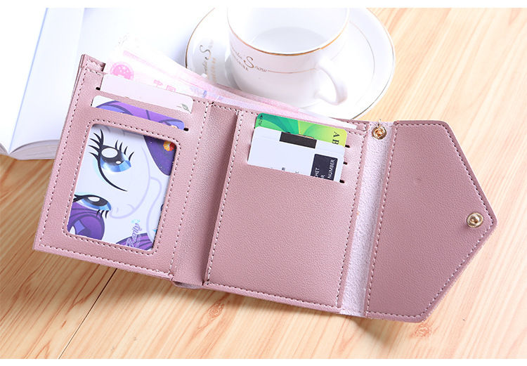 新款钱包女短款女士钱包时尚零钱包韩版学生可爱卡包潮