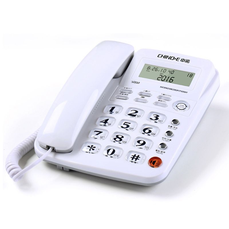 中诺W520来电显示电话机家用有线办公室固定电话免提通话快捷键主图4