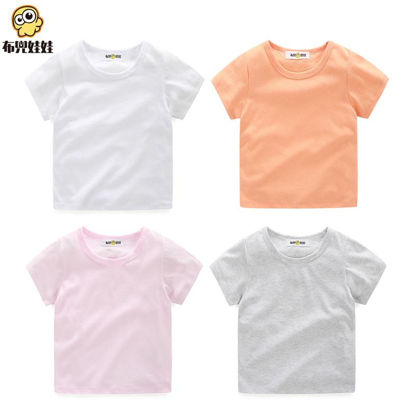 Baby short-sleeved T-shirt summer cotton baby tops children's T-shirt boys and girls bottoming shirt half-sleeved summer clothing