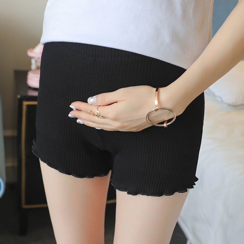 80-260 kg pregnant women's safety pants anti light pregnant women's bottom pants extra size thin Maternity Shorts New Summer wear