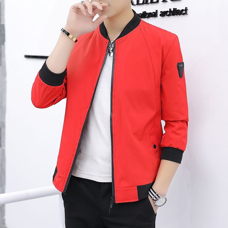 New spring and autumn jacket men's jacket men's fashion top fashion casual youth slim fit baseball uniform men's wear