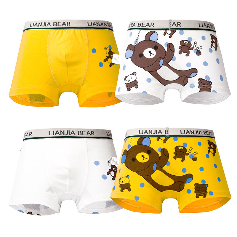 Children's underwear boys' cotton underwear girls' boxer Pants Boys' middle school children's boxers boys' shorts