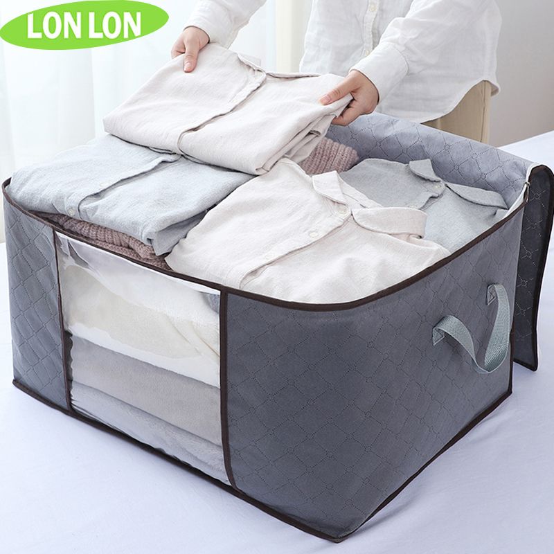 Quilt clothes storage bag large clothes quilt packing bag sorting bag luggage bag portable storage box moving