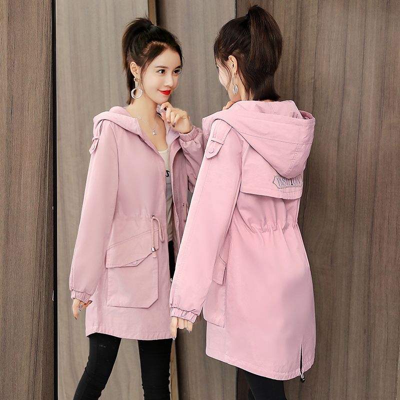 Buy Spring And Autumn Outerwear Female Student Mid Long Fashion