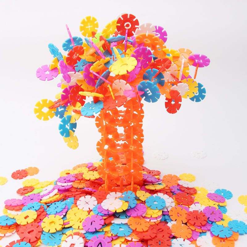 diy儿童雪花片积木 拼插拼装 玩具幼儿园3-5周岁男孩女孩手工玩具