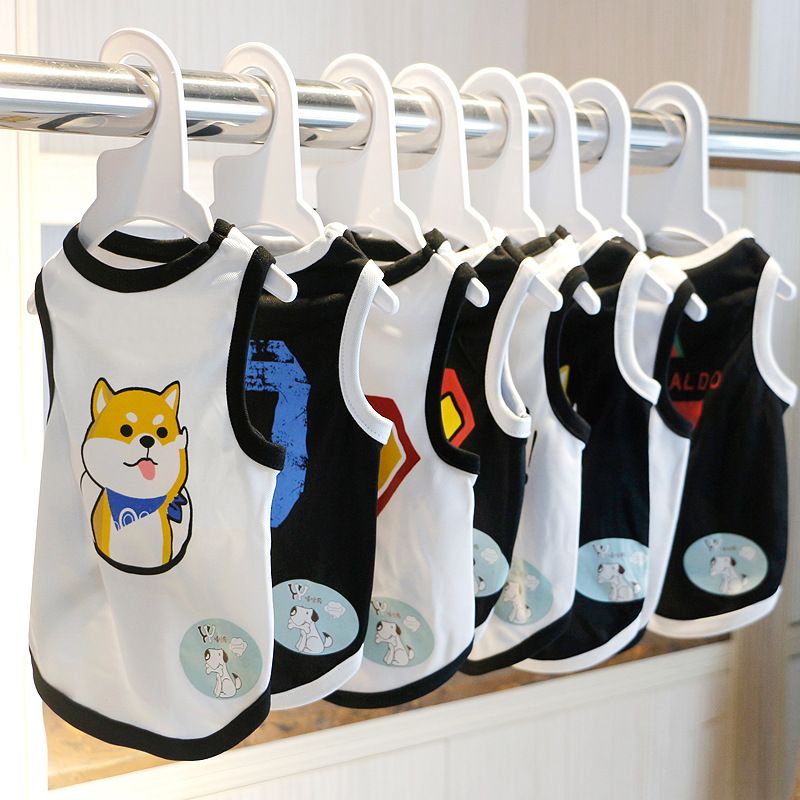 Dog clothes spring clothes summer vest Teddy cat pet small dog fadoubi bear thin fashion brand puppies