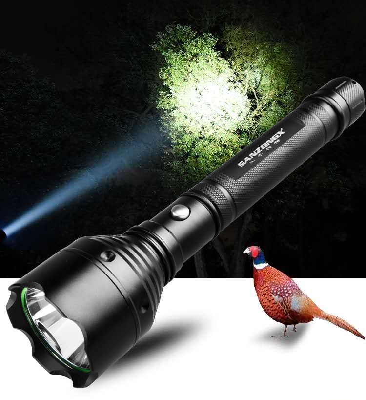 手电筒强光防身充电超亮远射防爆疝气灯家用防水LED远程手电