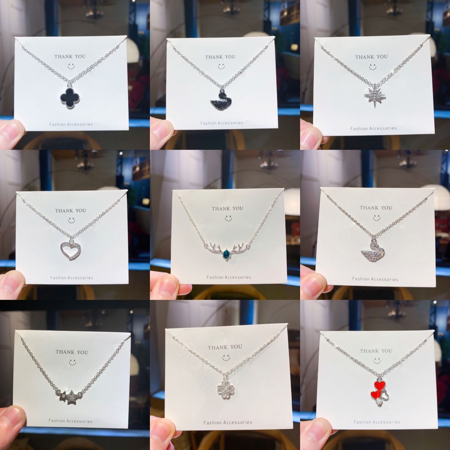 Necklace female clavicle chain Student Korean version simple neck pendant pendant lovers girlfriends Necklace girl heart birthday gift