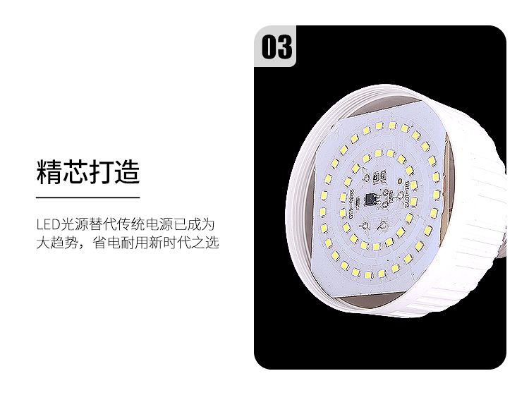 超高亮LED灯泡家用商用E27螺口球泡灯室内厂房大功率防水节能灯泡