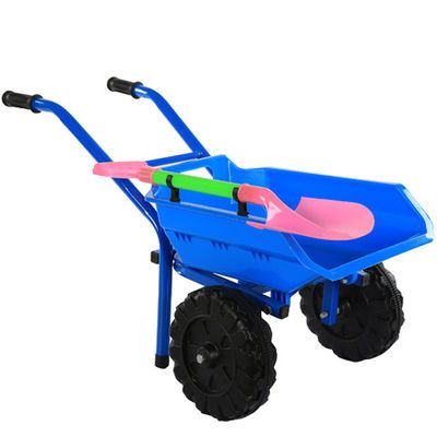 过家家玩具儿童沙滩小推车3岁/5岁大号双轮/单轮工程推土车翻
