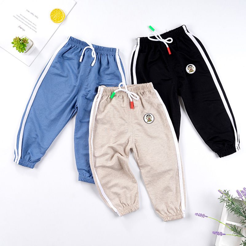 2020 new children's mosquito proof Pants Girls thin summer clothes baby spring clothes Boys Cotton hemp lantern long pants