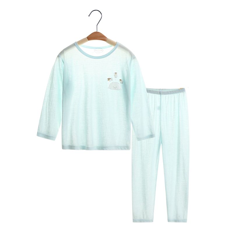 儿童睡衣春秋纯棉薄款夏季婴儿家居服套装女童男孩男童宝宝空调服