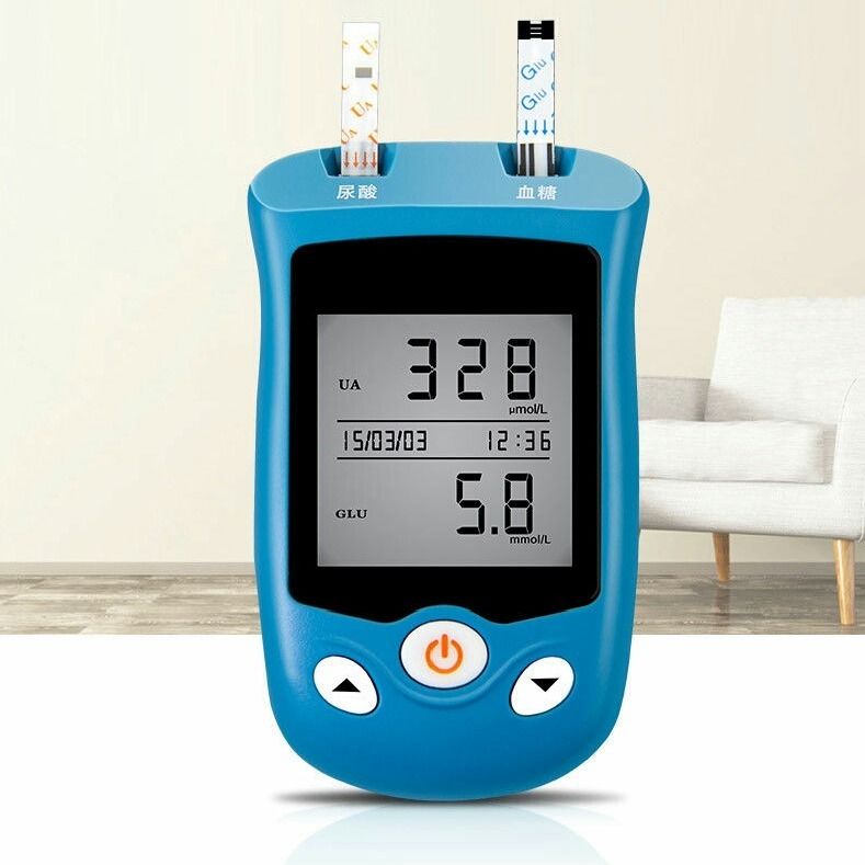 三诺测尿酸仪器尿酸检测仪家用ea-12试纸血糖仪家用尿酸测试仪