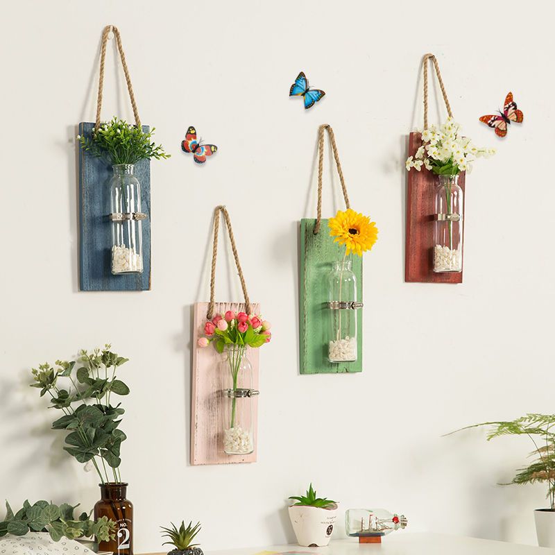 墙壁装饰餐厅卧室墙面墙上装饰品创意家居壁挂水培花瓶挂墙花盆