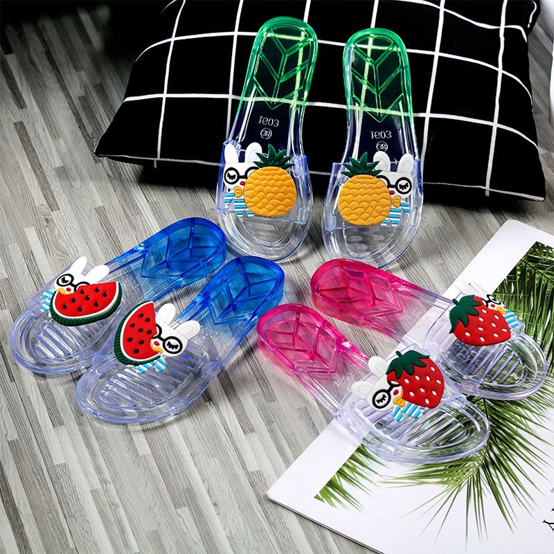 Summer fashion children's slippers girls kids baby indoor sandals parent-child cute little princess crystal flip flops
