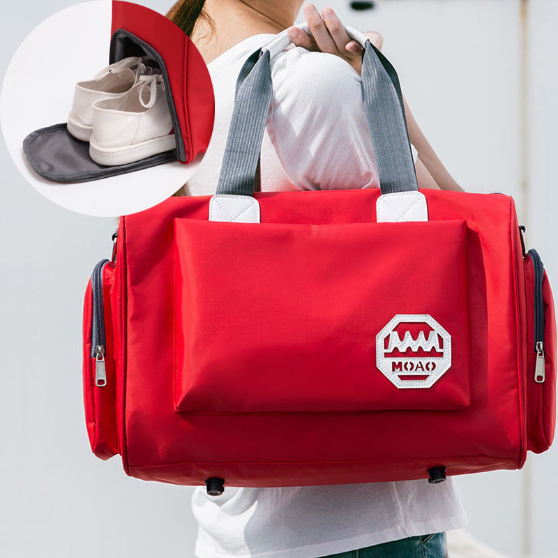 旅行袋单肩旅行包女短途韩版手提包衣服行李包旅游包男行李袋学生